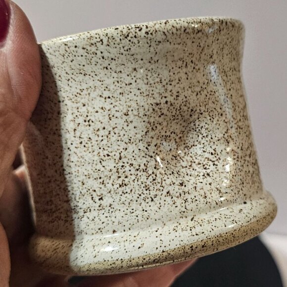 Hand Thrown Etowah River Pottery Piece Artist Signed Mug Succulent Pot Pen Holde - Picture 2 of 10